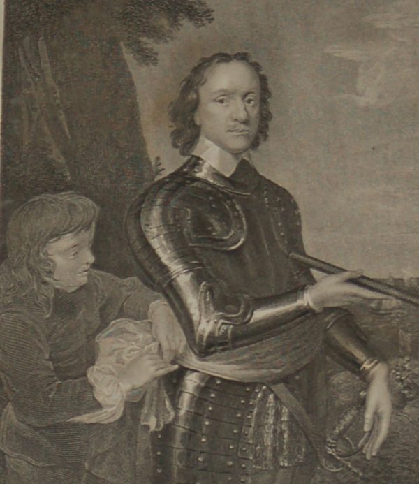 An 1854 steel engraving of Oliver Cromwell