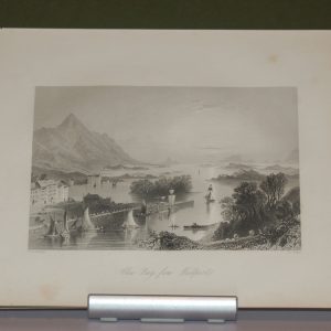 1860 antique print Clew Bay from Westport