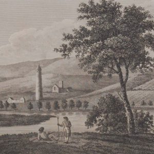 1797 Antique Print a copper plate engraving of Devinish Isle in County Fermanagh