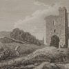1797 Antique Print of Melifont Castle in County Louth, Ireland. There has been structure documented in Melifont since 1142.