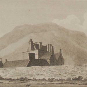 New Castle Near Tullmore, Down antique print Ireland 1797