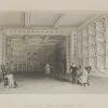 Antique print a steel engraving  of an Interior of a Room Malahide Castle. The engraving is after a drawing by William Bartlett   and was engraved by E Challis.