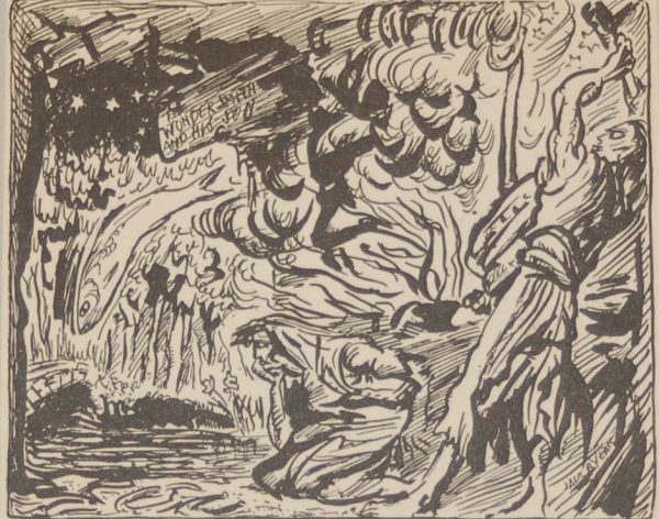 Jack B Yeats The Young Smith Went To The Bellows 1933 published by The Macmillan Company in New York.
