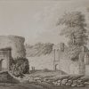 Vue de l'entrée du Chateau de Clisson, du cote de L'Esplanade