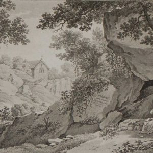 Aquatint from 1817 by the famous Austrian engraver Benedict Piringer, titled, Vue de la Grotte d'Heloise, dans le Bois de la Garenne á Clisson