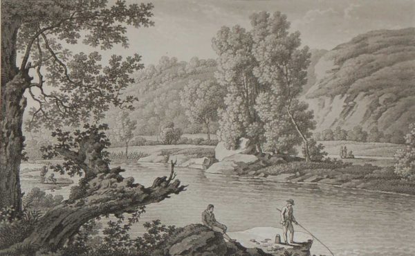 Aquatint from 1817 by the famous Austrian engraver Benedict Piringer, titled, Vue des lords de la Sévre, dans le Bois de la Garenne á Clisson