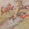 Vintage 1935 colour print by G D Armour ( George Denholm Armour 1864 to 1949), titled Plate XI- Insult and Injury