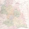 1881 Antique Colour Map of The County of Tipperary printed by George Philips, with the map constructed by John Bartholomew and edited by P. W. Joyce.