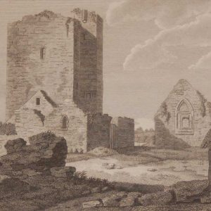 1797 antique print a copper plate engraving of St Mary's Church Thurles, County Tipperary, Ireland.