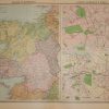 Large vintage colour map from 1930 of Connaught, in addition it also has town plans for Dublin, Central London and Edinburgh.
