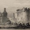Antique print from 1832 of Castle Howel, Barony of Kells, County Kilkenny, Ireland.  The print was engraved by R Hoards and is after a drawing by Austin.