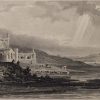 Antique print from 1832 of Dunbrody Abbey, County Wexford, Ireland.  The print was engraved by Henry Winkles and is after a drawing by William Bartlett.