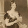 The Princess Charlotte, antique print, Victorian, an engraving from circa 1880 after the original painting by Sir Sir Thomas Laarence.