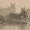 1841 Antique print a steel engraving of Kilkenny Castle, Kilkenny, Ireland . The print was engraved by J B Allen and is after a drawing by William Bartlett.