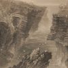 1841 Antique print a steel engraving of the Puffin Hole Kilkee, County Clare, Ireland . The print was engraved by F W Topham and is after a drawing by William Bartlett.