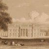 Heythorpe House, Oxfordshire, antique print, an engraving from the late Georgian period, published in 1831.