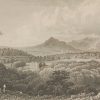 Antique print from 1832 of Curaghmore County Waterford. The print was engraved by Robert Brandard and is after a drawing by W H Bartlett.
