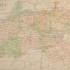 Antique map of County Limerick, Ireland, circa 1880's. The map breaks the county down into it's historical baronies.