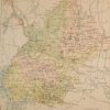 Antique map of County Longford, Ireland, circa 1880's. The map breaks the county down into it's historical baronies.
