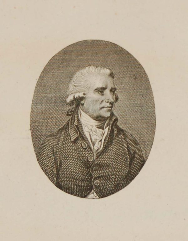 Engraving of Edmund Burke. Titled The Right Hon Edmund Burke. Burke was born in Dublin and educated at Trinity College and an MP for the Whig Party.