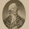 Engraving of George III as king. Bust length with tied wig, plain tie, coat with Garter star, and sash over left shoulder, titled His Britannic Majesty George III.