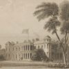 Antique Victorian print, an engraving published in 1840 after a painting by William Daniell R.A., titled Goodwood the seat of the Duke of Richmond. Engraved by R Acon.