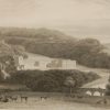Antique Victorian print, an engraving published in 1840 after a painting by William Daniell R.A., titled Chatsworth. Engraved by J C Armytage.