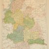 Antique map from 1902 of County Tipperary. The map breaks the county down into it’s historical baronies.