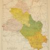 Antique map from 1902 of County Monaghan. The map breaks the county down into it’s historical baronies.