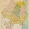 Antique map of County Wicklow. The map breaks the county down into it’s historical baronies including Gorey, Scarawalsh, Ballaghkeen, Bantry, Shelmallere West, Shelburne, Bargy.