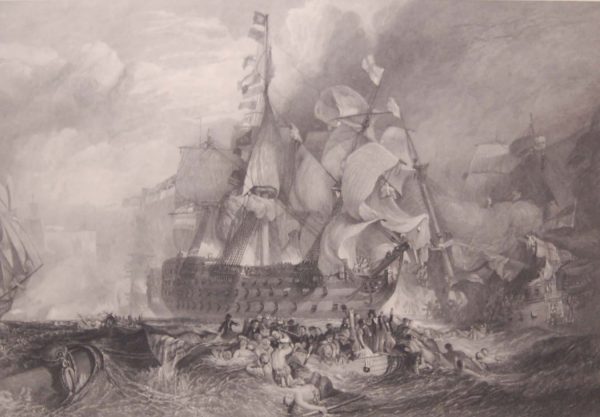 Battle of Trafalgar and The Death of Nelson JMW Turner