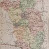 Antique colour map of the County of Kilkenny, printed in 1881.