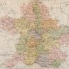 1884 Antique Colour Map of The County of Meath printed by George Philips, with the map constructed by John Bartholomew and edited by P. W. Joyce.