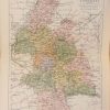 1884 Antique Colour Map of The County of Tipperary printed by George Philips, with the map constructed by John Bartholomew and edited by P. W. Joyce.