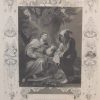 Antique print of religious and biblical interest from the early 1840's to 1850's. Print is titled Christ Tempted and was engraved by J Rogers, after a painting by Giordano.