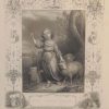 Antique print of religious and biblical interest from the early 1840's to 1850's. Print is titled The Infant Jesus and was engraved by J Rogers.