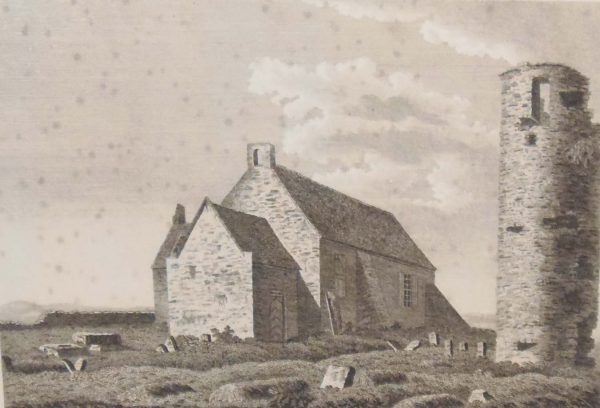 Set of 3 antique prints, copper plate engravings of Abbey's and Churches in Naas, Kilcullen and Moon County Kildare. The prints where published in 1797.