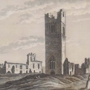 Fantastic set of 3 Antique prints, copper plate engravings of view of Slane and Duleek Abbey's  in County Meath. The prints where published in 1797.