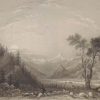 Antique print an engraving published in 1836 of Schroferstein in Austria, after the original works by Johanna von Isser Großrubatscher.