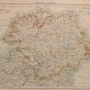 Pair of antique maps published in 1905 of Ireland. Maps are titled Ireland North and Ireland S.W. ( South West)