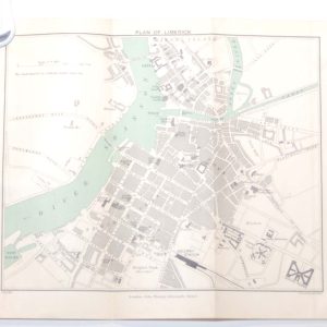 Antique plan, a map of Limerick from 1902. The map was originally produced as part of a guide for visitors to Ireland.