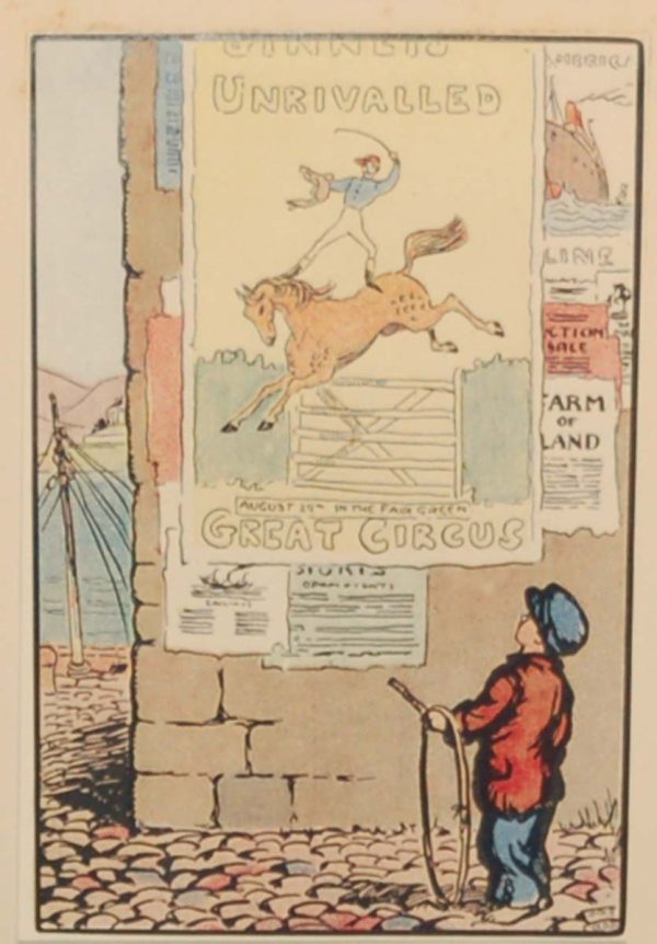 Jack B Yeats The Circus Poster 1912 antique print.