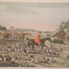 Set of 4 large antique prints of hunting scenes, aquatints, by Thomas Sutherland after Henry Alken.
