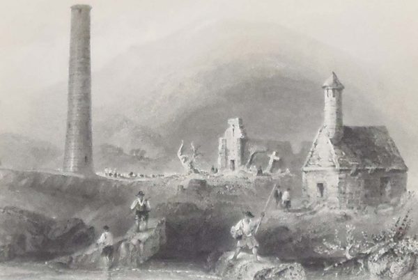 Round Tower Glendalough 1841
