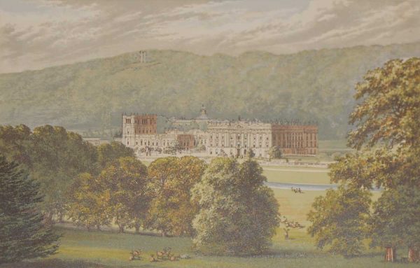 Chatsworth House Derbyshire 1880