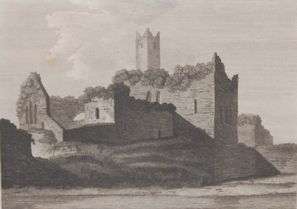 1797 antique print a copper plate engraving of Timoleague Abbey in County Cork.