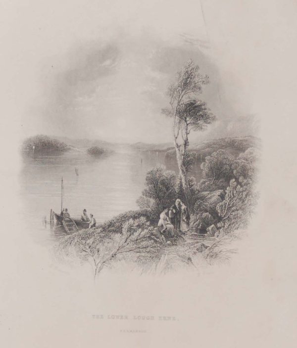 1797 antique copper plate engraving of a Southern view of Selkser Abbey in County Wexford. Selkser Abbey is a 12th century Abbey and Augistinian House in Wexford. The engraving is signed in the plate Barrett. The engraving was published by S Hooper in Holborn, London in 1794 , however these works where not actually published until 1797. The engraving is in an impressed area size of 8 by 6 inches with the engraving measuring 6 1/2 inches by 4 3/4 inches. The overall paper size is 13 by 9 inches. The engraving and the impressed area are in good condition, allowing a good margin for mounting and framing, there is age related foxing and darkening to the paper edges, there is please see pictures.