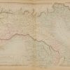 1851 antique map Italy