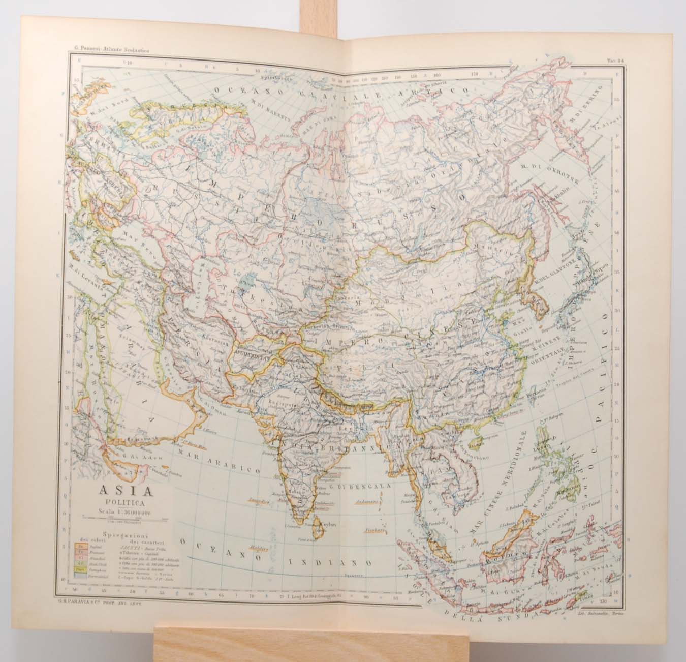 Antique Map Asia Political circa 1900 | Antico Gallery