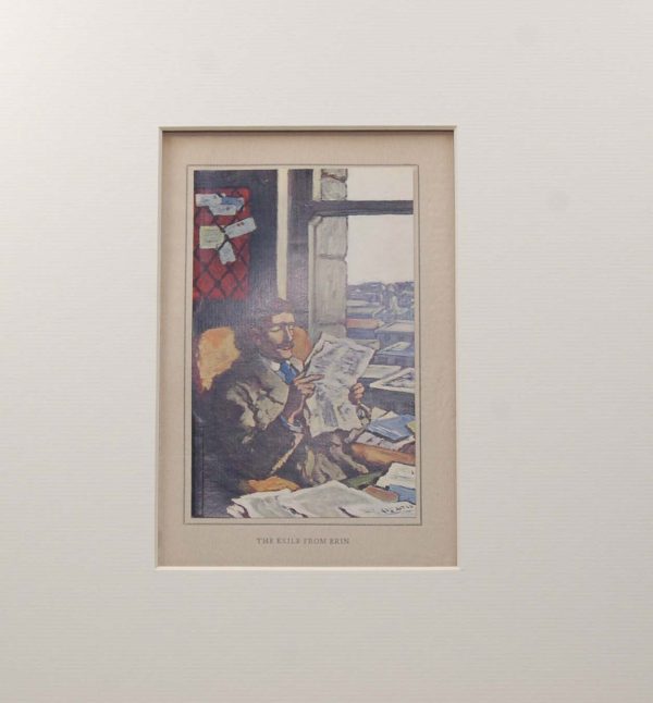 Jack B Yeats, The Exile from Erin printed in London 1913 by T&N Foulis, mounted and framed.